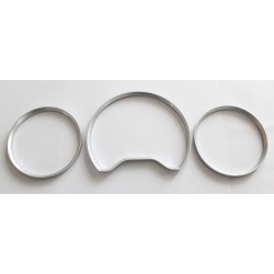 Mercedes-Benz W210 Pre-Facelift Snap on Silver Satin Color Gauges Rings