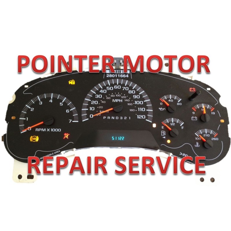 Stepper Motor Repair Service for GM Chevy instrument clusters