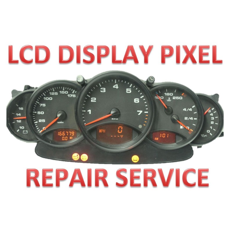 Porsche 911 (996) Boxter (986) Instrument Cluster LCD Display Pixel Repair Service