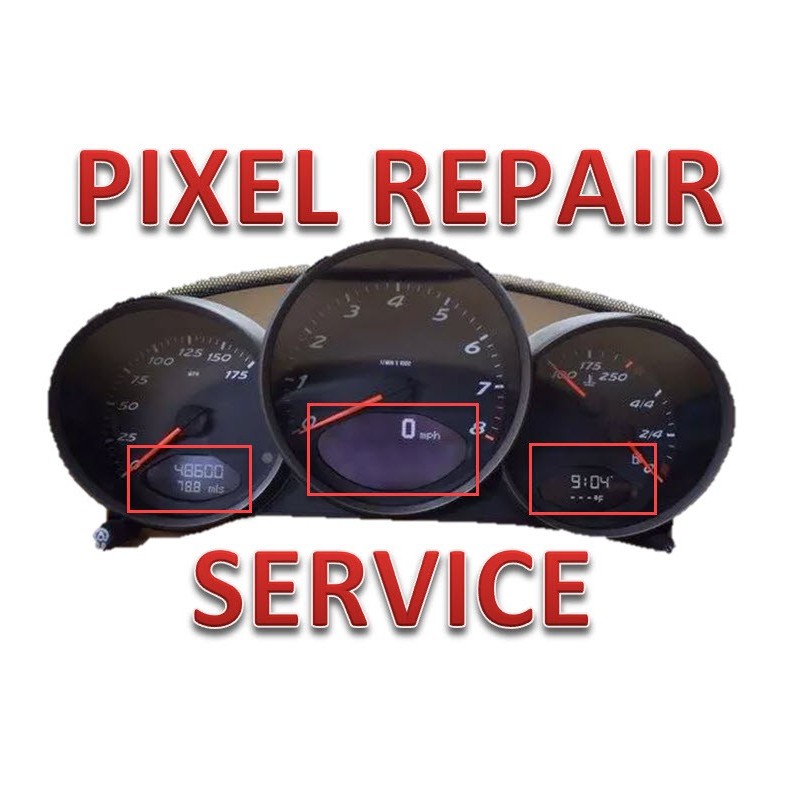 Porsche 911 (997) Boxter (987) Instrument Cluster LCD Display Pixel Repair Service